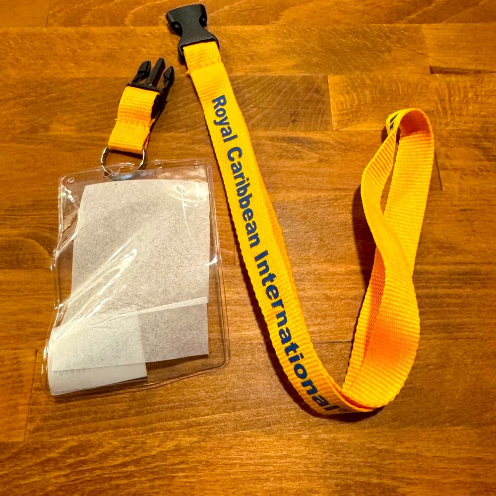 Royal Caribbean Lanyard NWT Cruise Card Holder Ship Card RC
